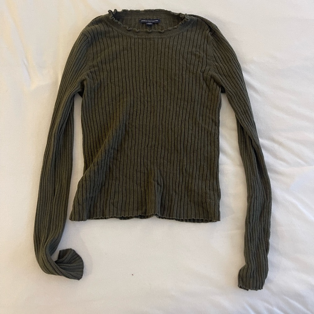 American eagle green thin sweater